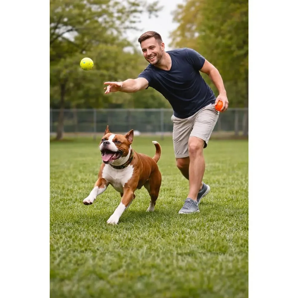 3-Heavy Duty Dog Ball for Aggressive Chewers, Durable Rubber Chew Toy, 3-Inch In
